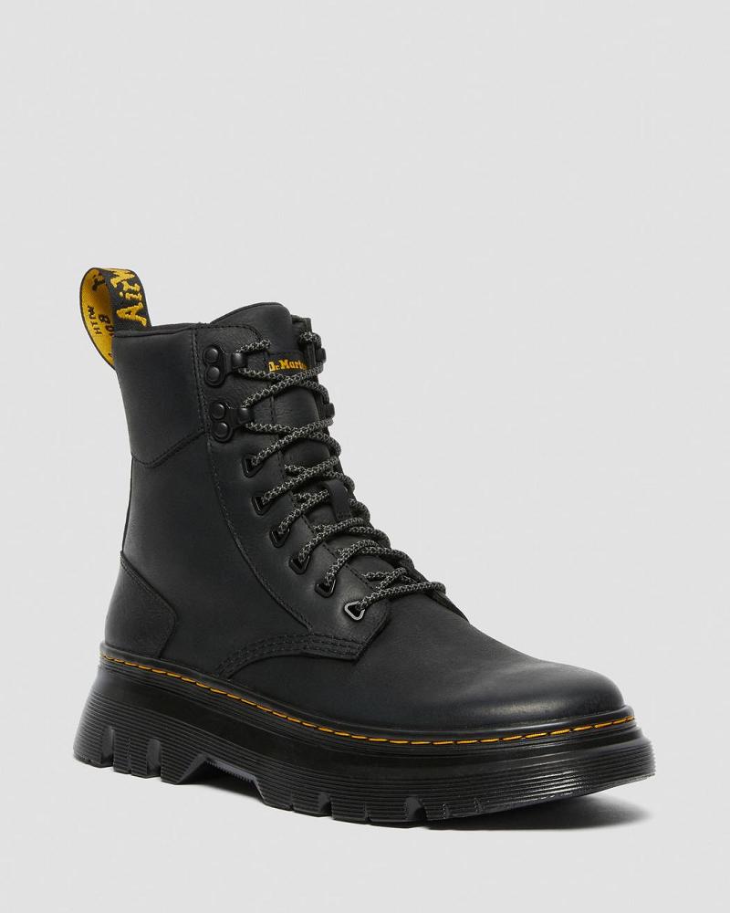 Dr Martens Tarik Wyoming Leren Utility-laarzen Dames Zwart | NL 513ZUT